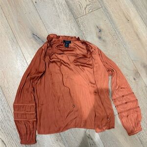 RACHEL Rachel Roy Terracotta Blouse